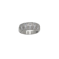 Zirconia Baguette Ring (Silver)