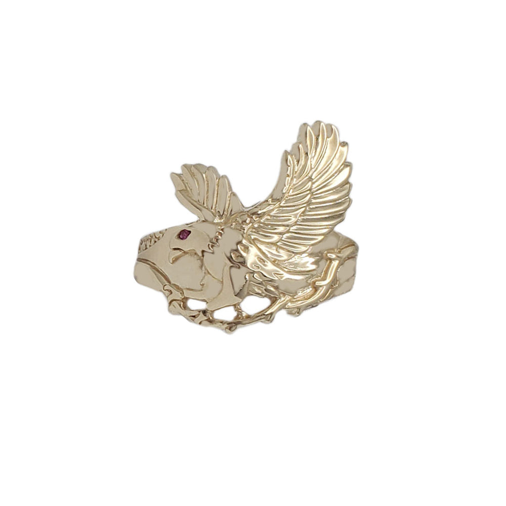 Flying Eagle Men's Ring (14K)