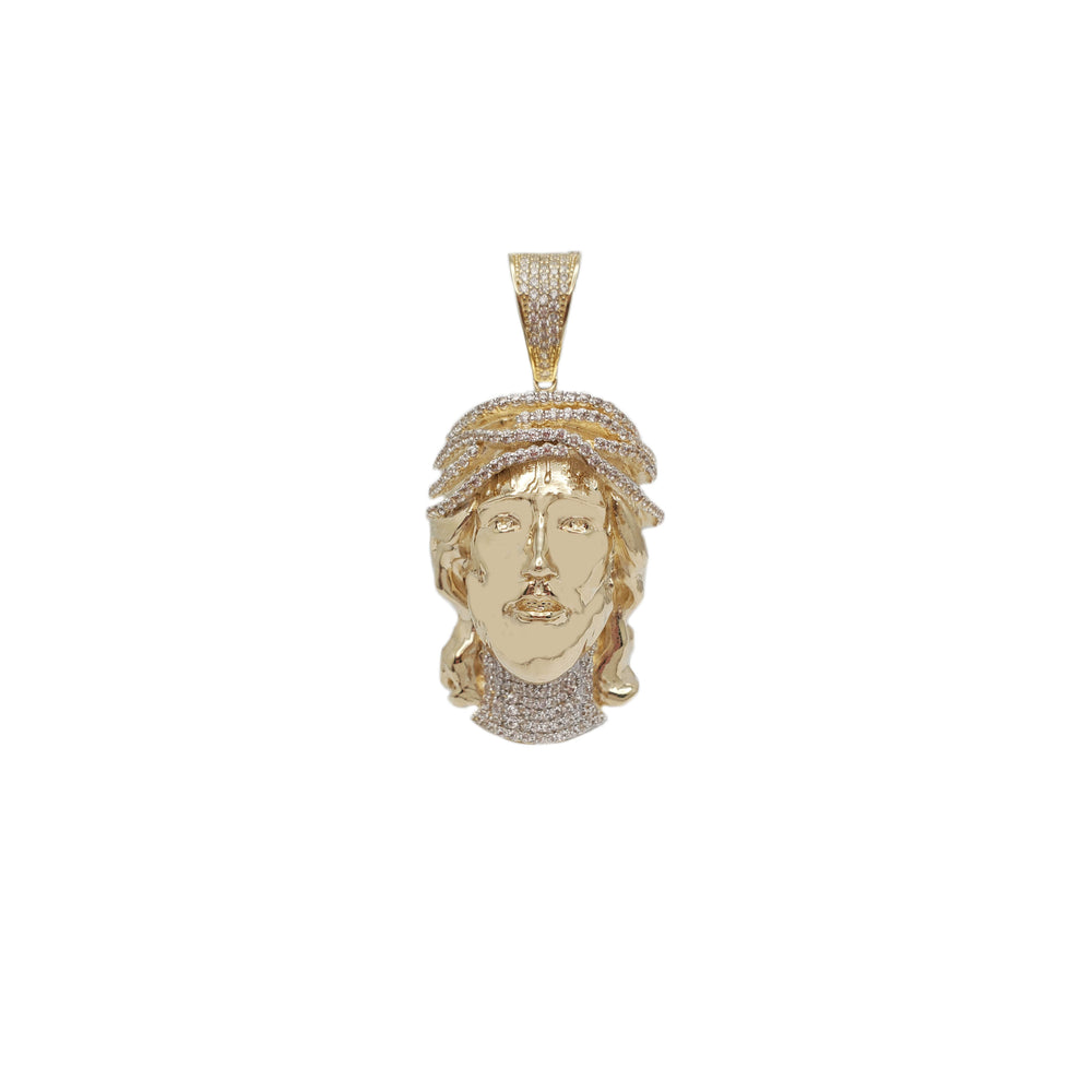 Jesus Face Pendant (14K)