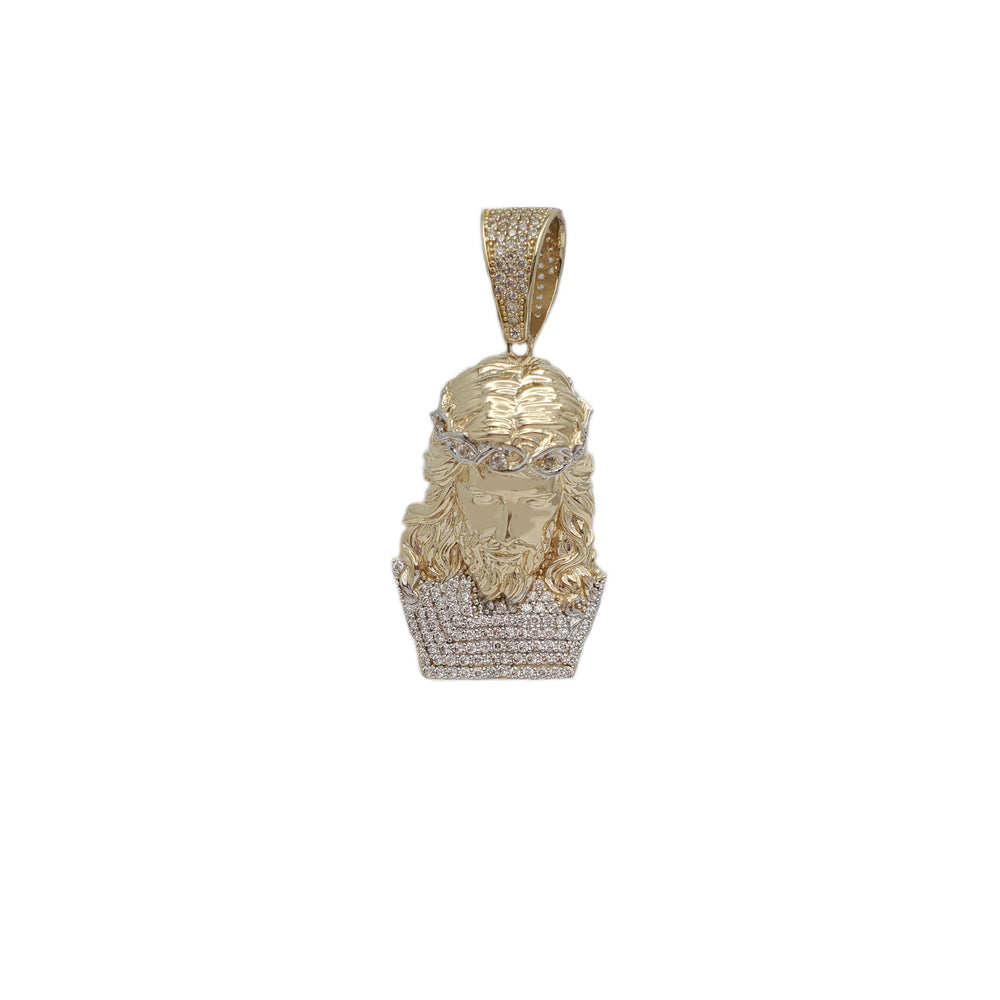 Jesus Face Pendant (14K)