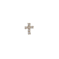 Zirconia Cross Nose Piercing (14K)