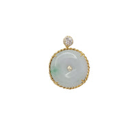 Jade Disc Pendant (14K)