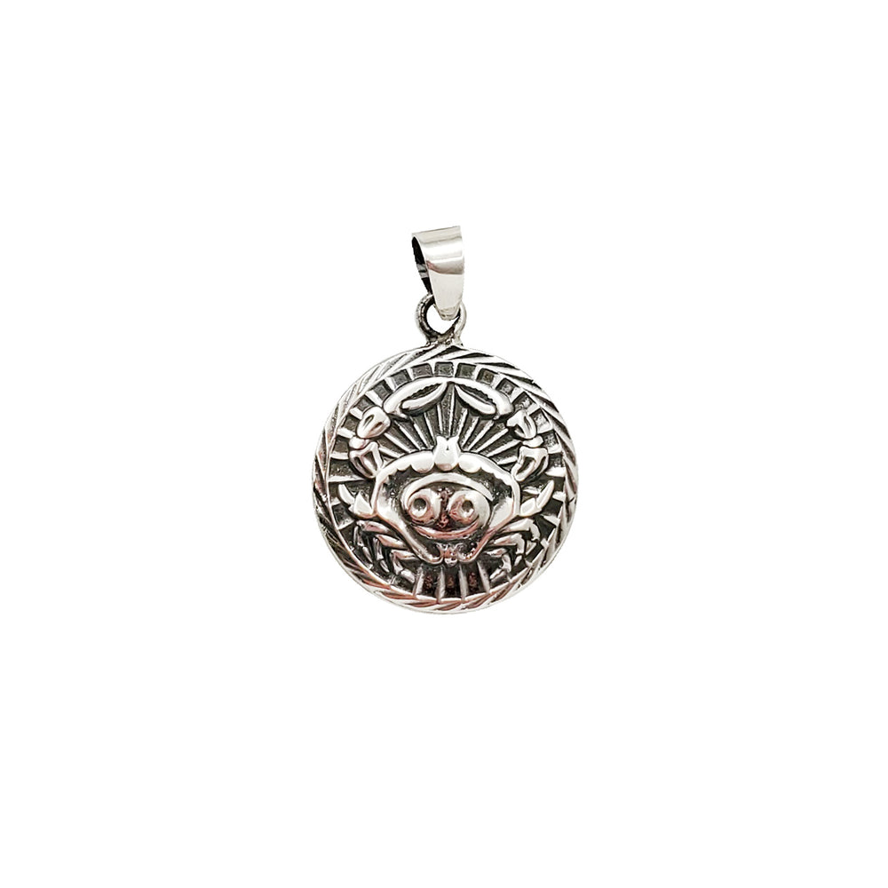 Zodiac Sign Cancer Pendant (Silver).