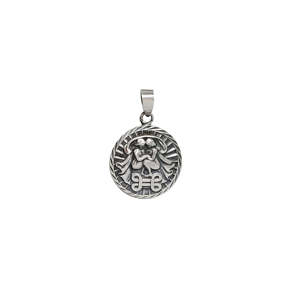 Zodiac Sign Gemini Pendant (Silver).
