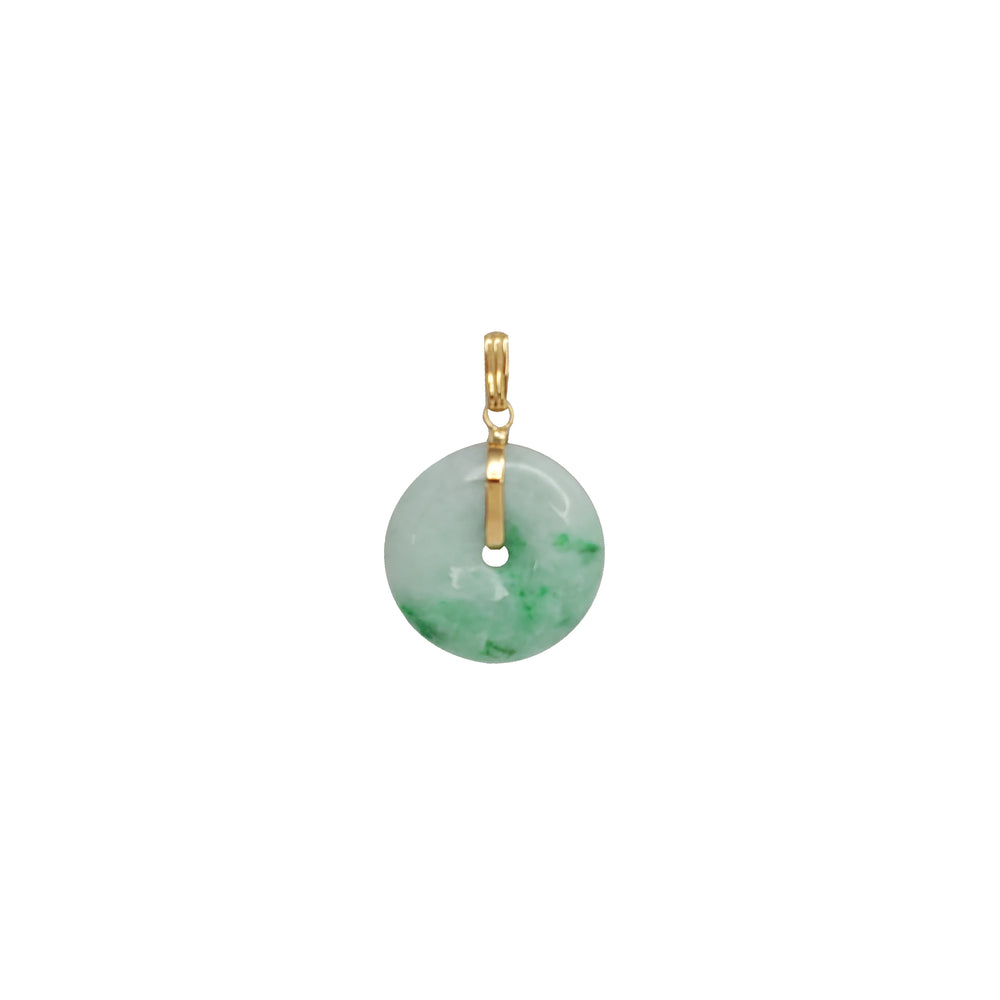 Round Jade Pendant (14K)