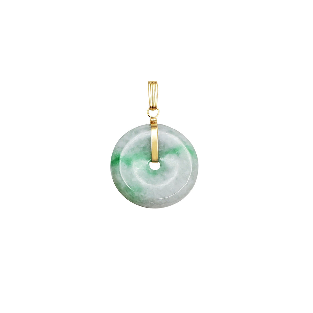 Round Jade Pendant (14K)