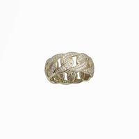 Iced-Out Cubanlink Ring (Silver)