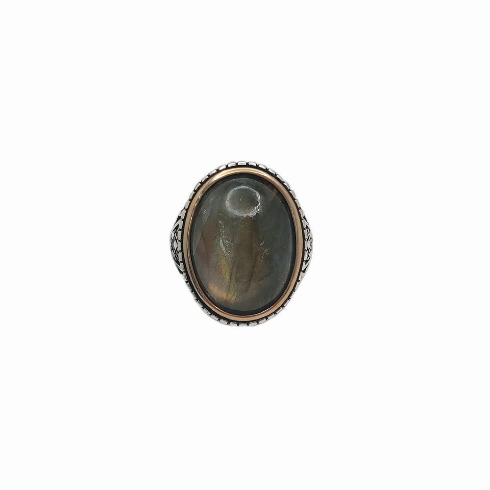 Special Color Light Labradorite Ring (Silver)