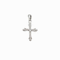 Mini Cz Cross Pendant (Silver)