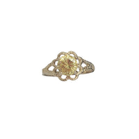 Zirconia Kid/Pinky Blossom Flower Ring (14K)