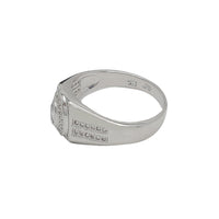 Zirconia Oval Ring (Silver)