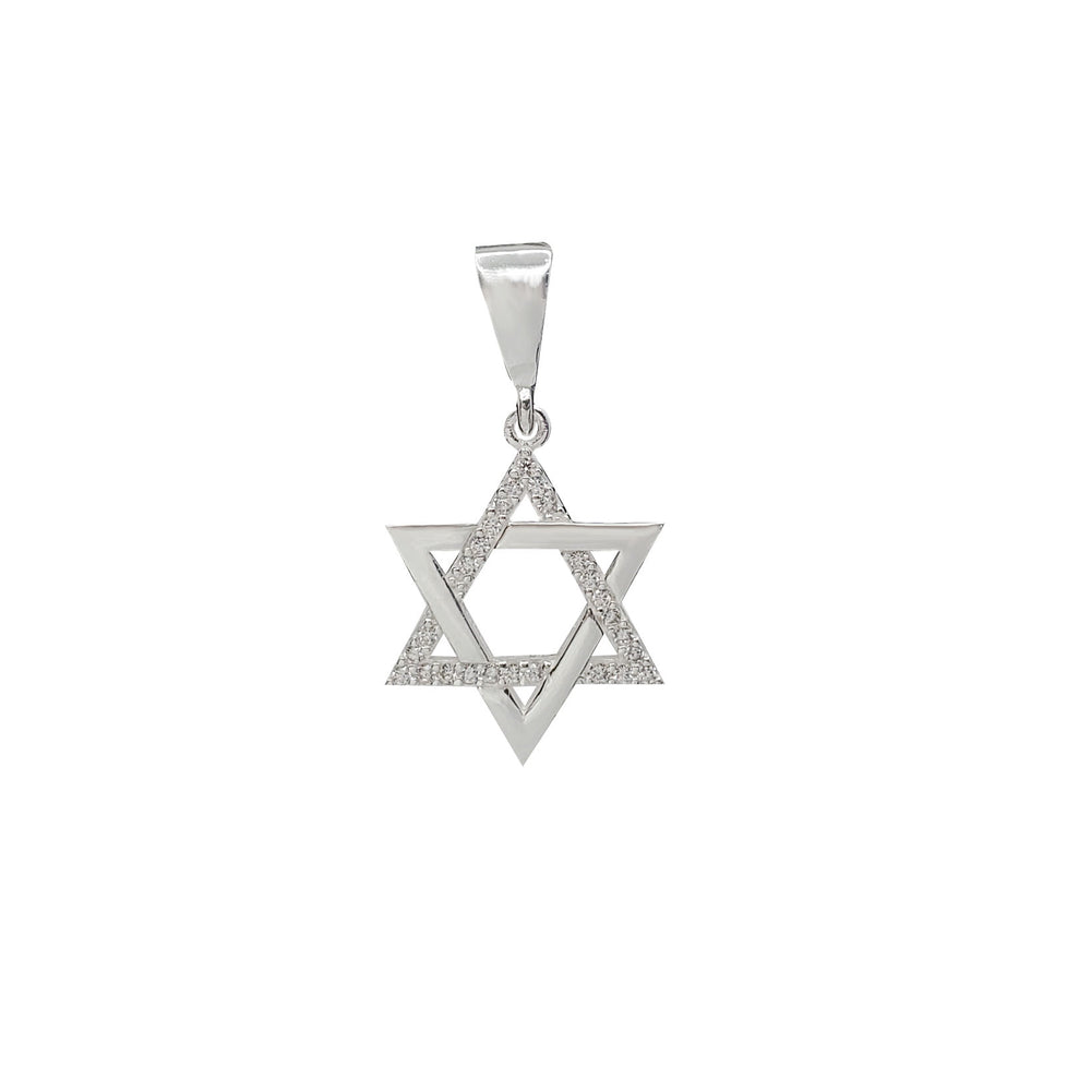 Zirconia Star of David Pendant (Silver)