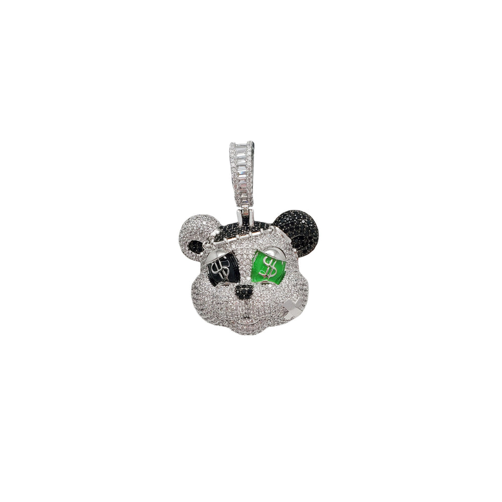 Ice-Out Cartoon Pendant (Silver)