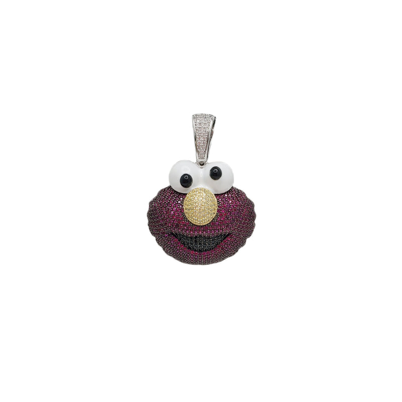 Cubic Zirconia Elmo Pendant (Silver) – Popular J