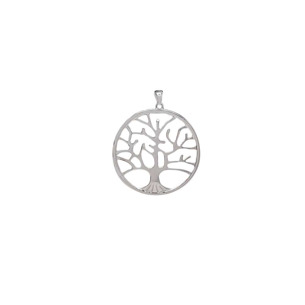 Tree of Life Circle Pendant (Silver)