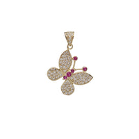 Zirconia Butterfly Pendant (14k)