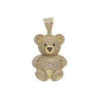 Zirconia Teddy Bear Pendant (14K)