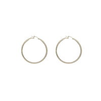Diamond Cut Hoop Earring (14K)