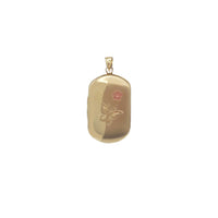 Rectangle Locker Pendant (14K)