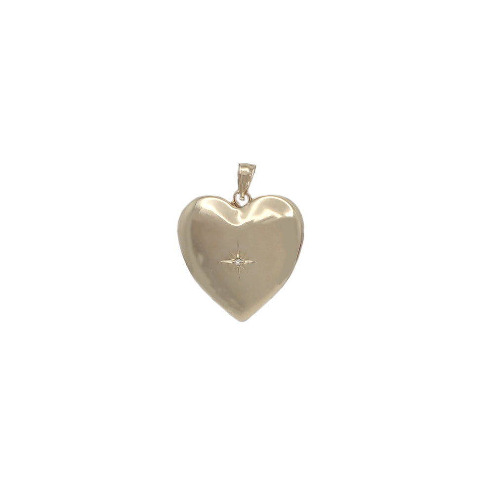 Heart Lock Pendant (14K)
