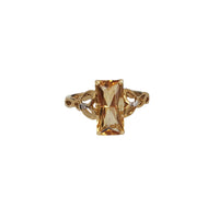 Rectangle Citrine Lady Ring (18K)