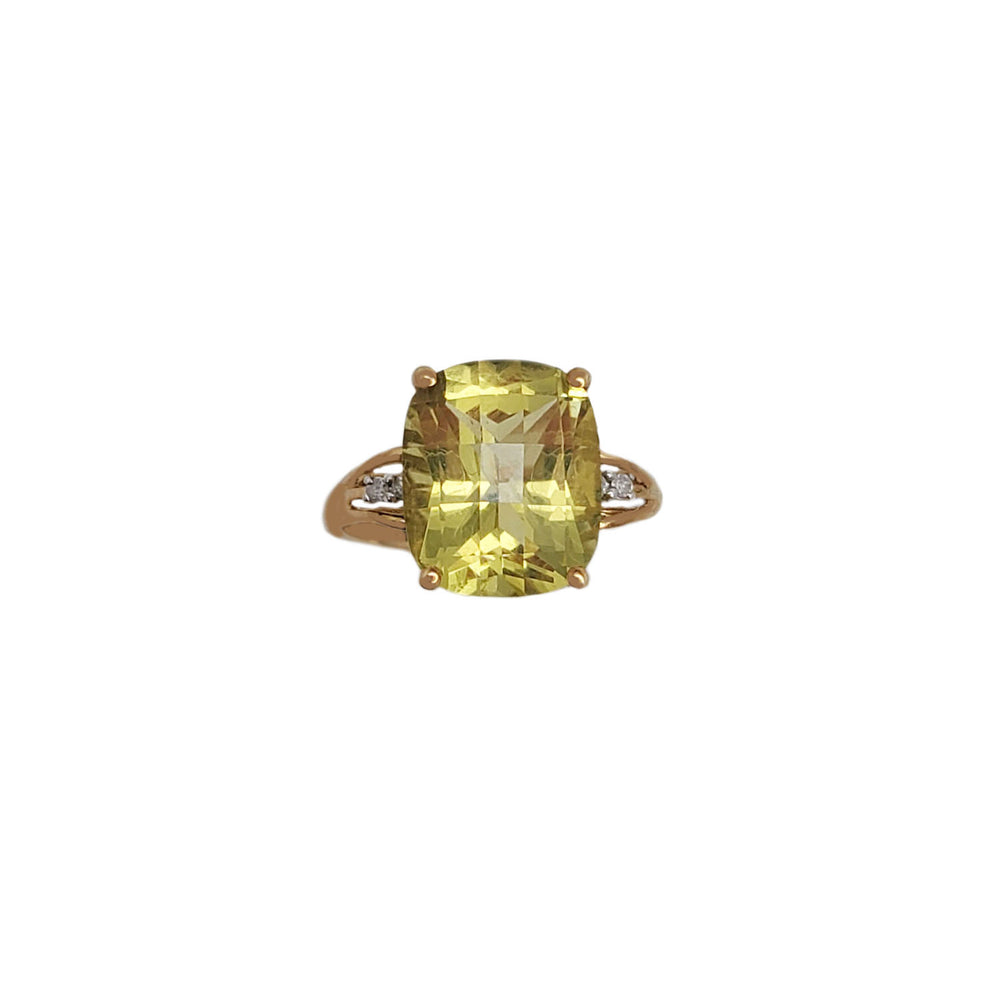 Lemon Quartz Lady Ring (18K)