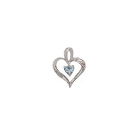 Heart Blue Topaz Pendant (18K)
