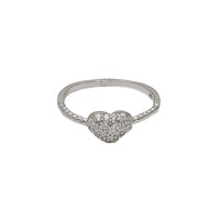Zirconia Heart Ring (Silver)