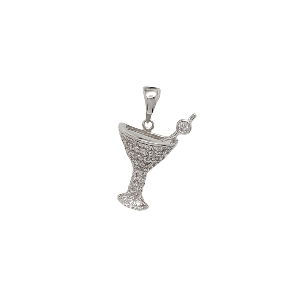 Cup CZ Pendant (SILVER).