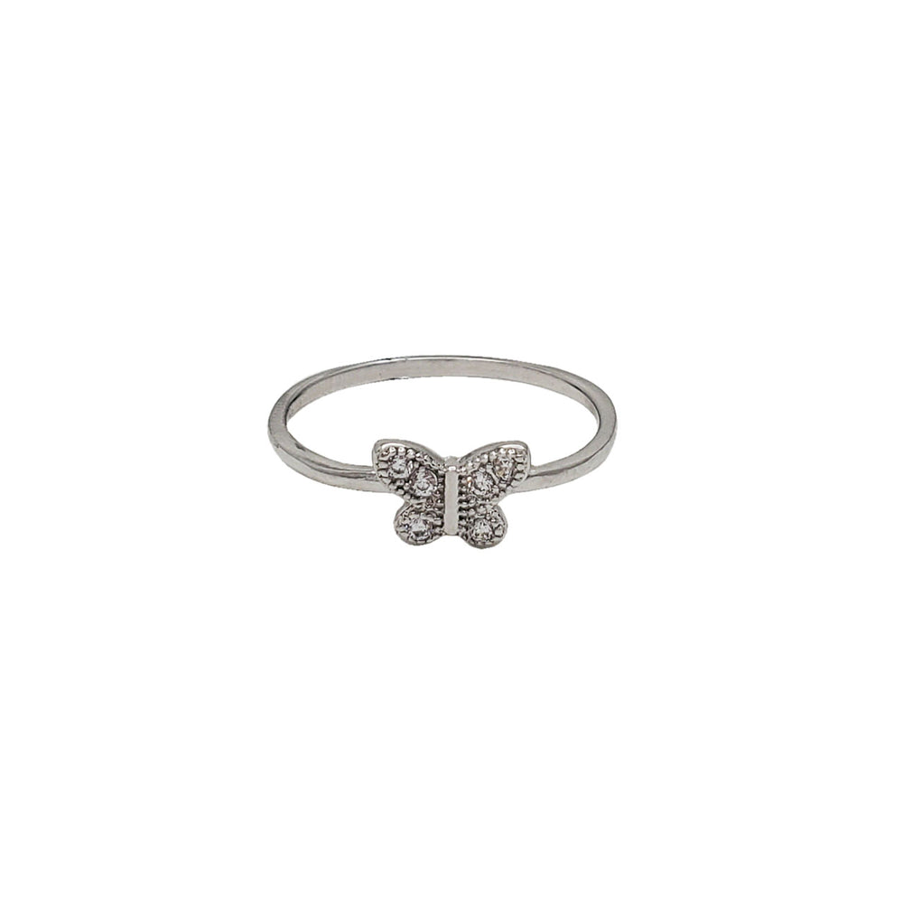 Zirconia Butterfly Ring (SIlver)