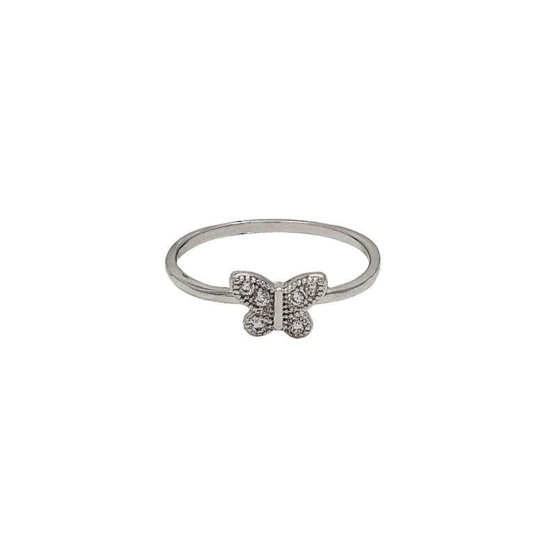Zirconia Butterfly Ring (SIlver)