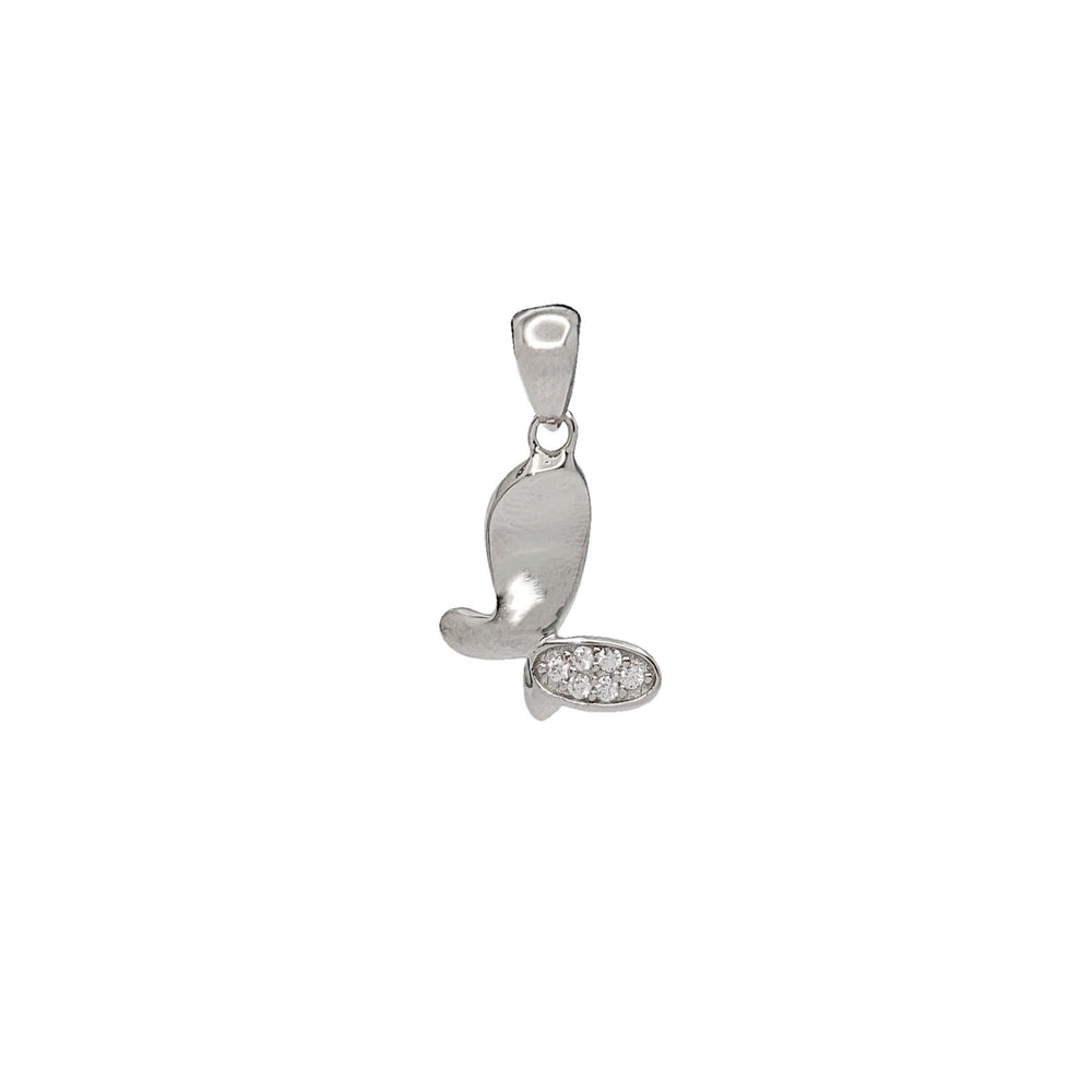 Zirconia Butterfly Pendant (Silver)