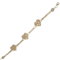 Nugget Heart Bracelet (14K).