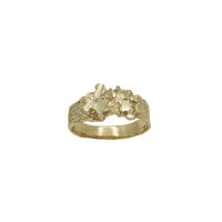 Diamond-Cut Nugget Ring (10K).