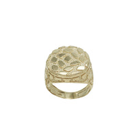 Diamond-Cut Round Nugget Ring (14K)