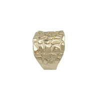 Diamond-Cut Square Ring (10K)