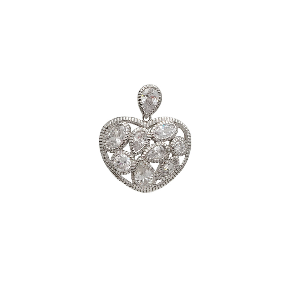 Heart Filigree Pendant (Silver)