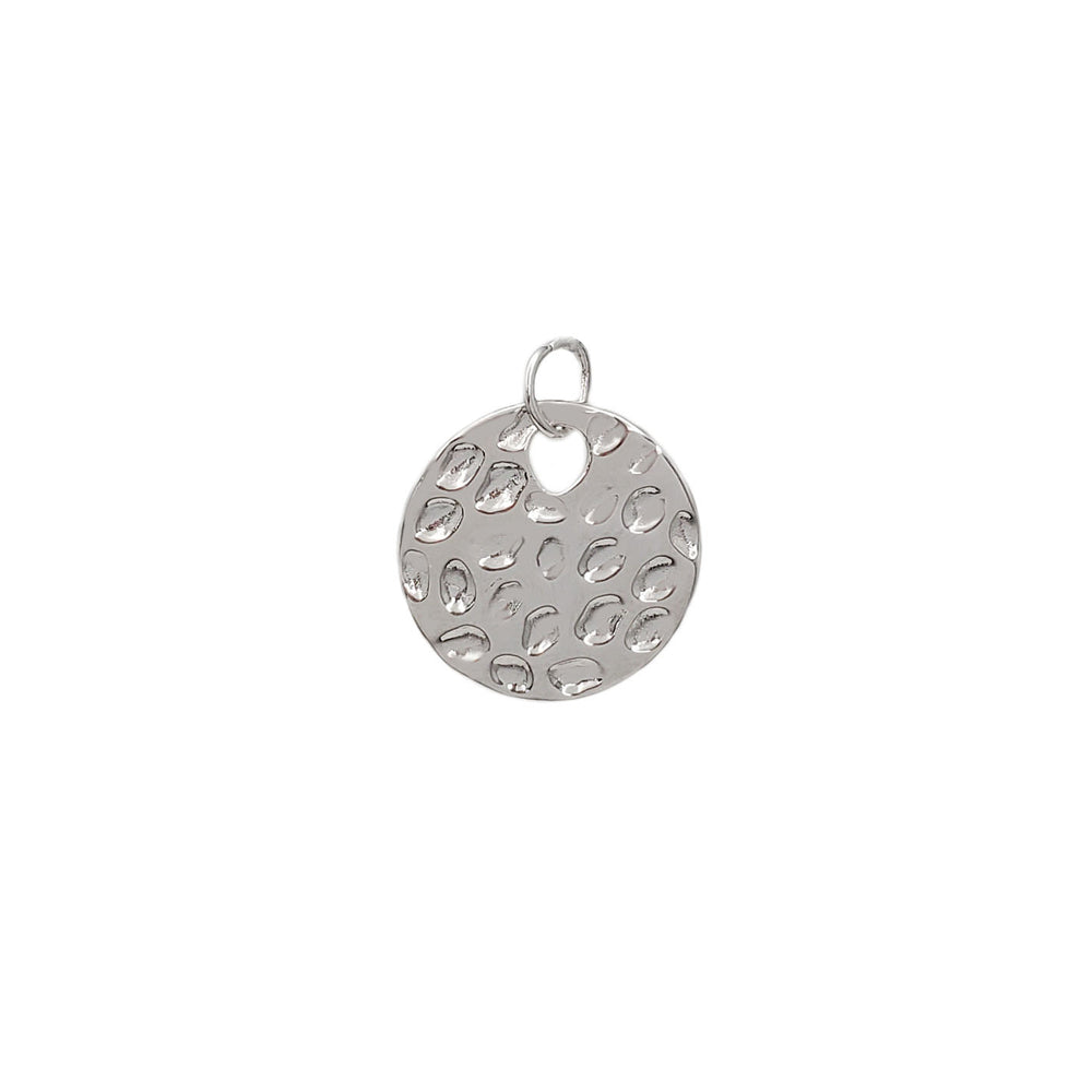 Hammered Coin Pendant (Silver)