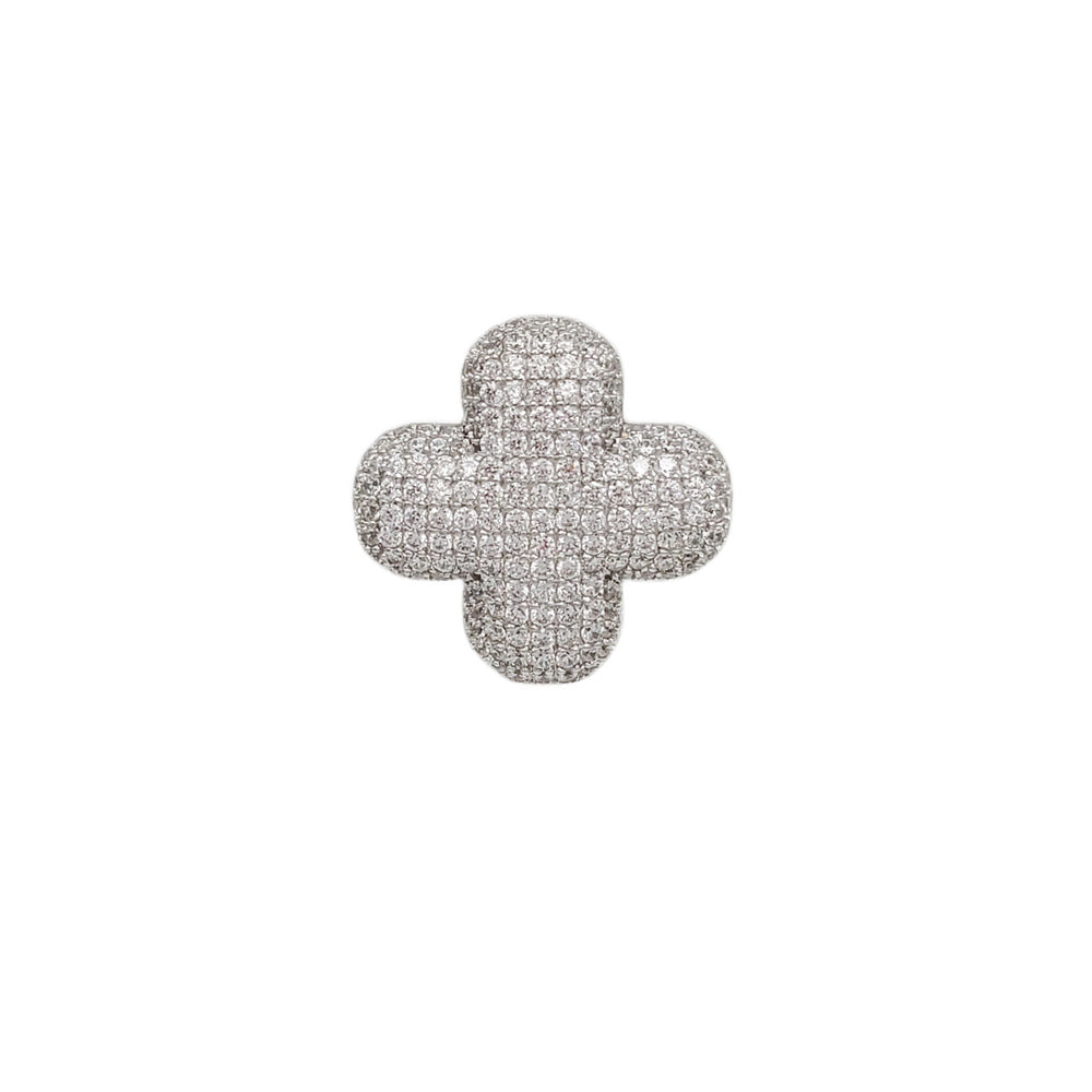 Cubic Zirconia Cross Pendant (Silver)