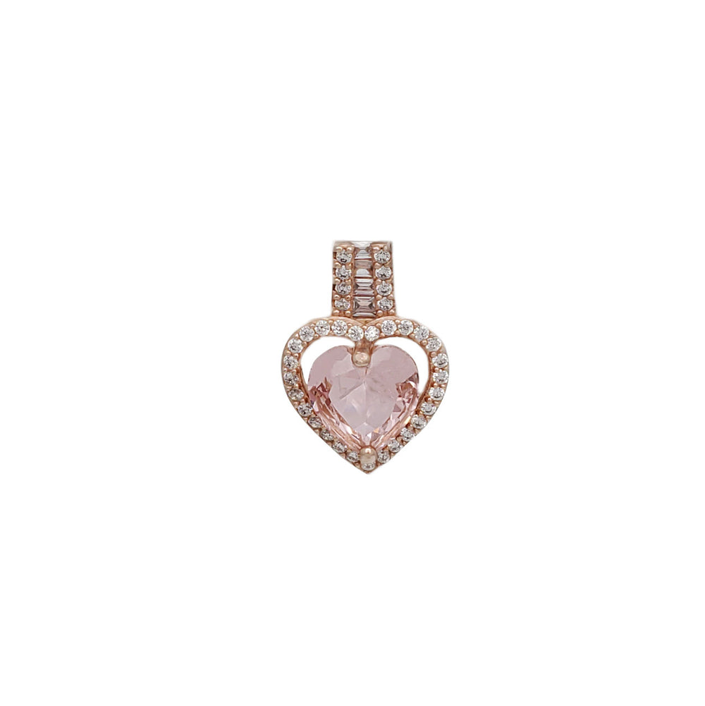 Heart CZ Pendant (Silver)