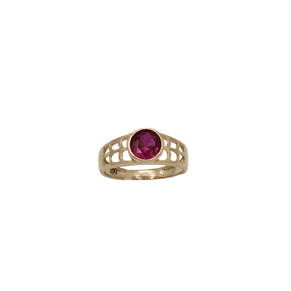Zirconia Baby-Sized/ Pinky Ring (14K)