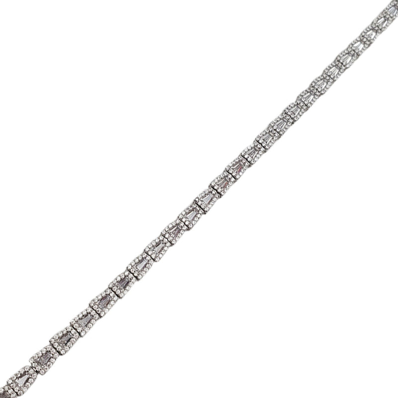 Zirconia Tennis Bracelet (Silver)