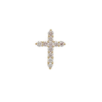 Lab Diamond Cross Slide Pendant (14K)