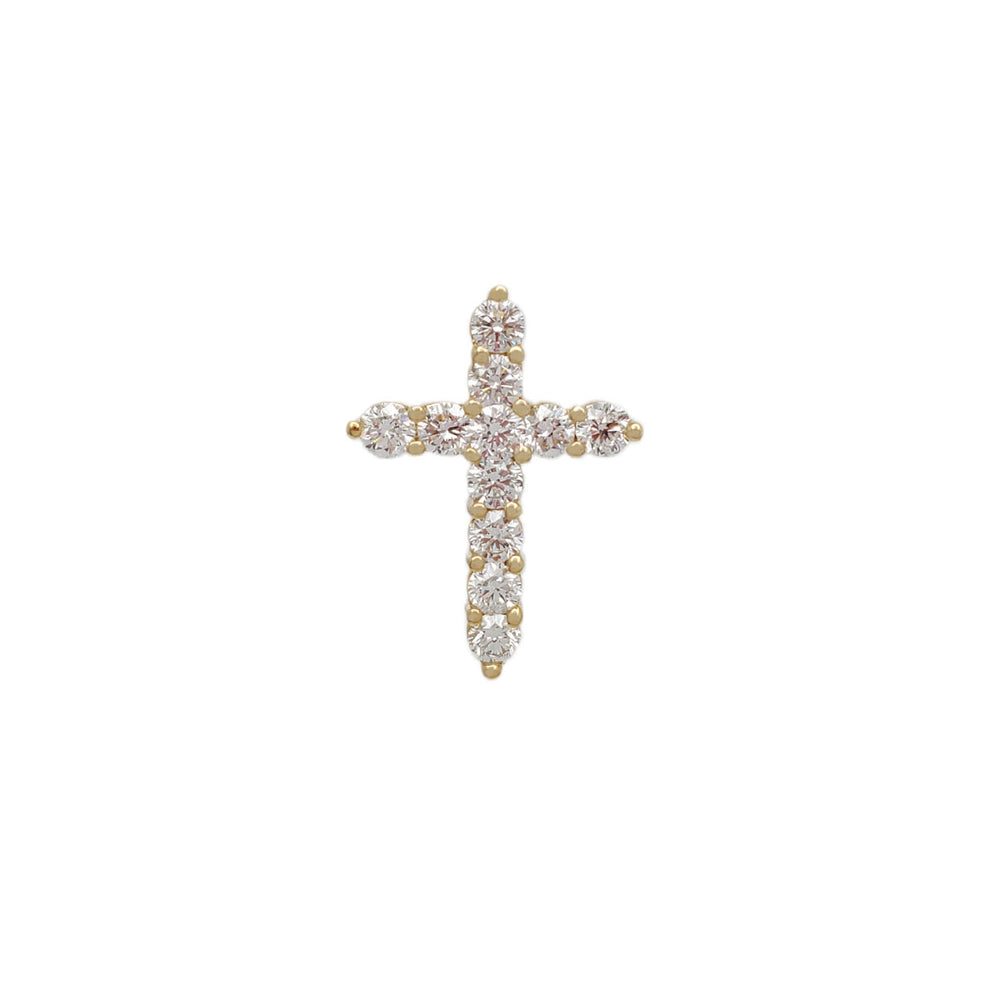 Diamond Cross Slide Pendant (14K)
