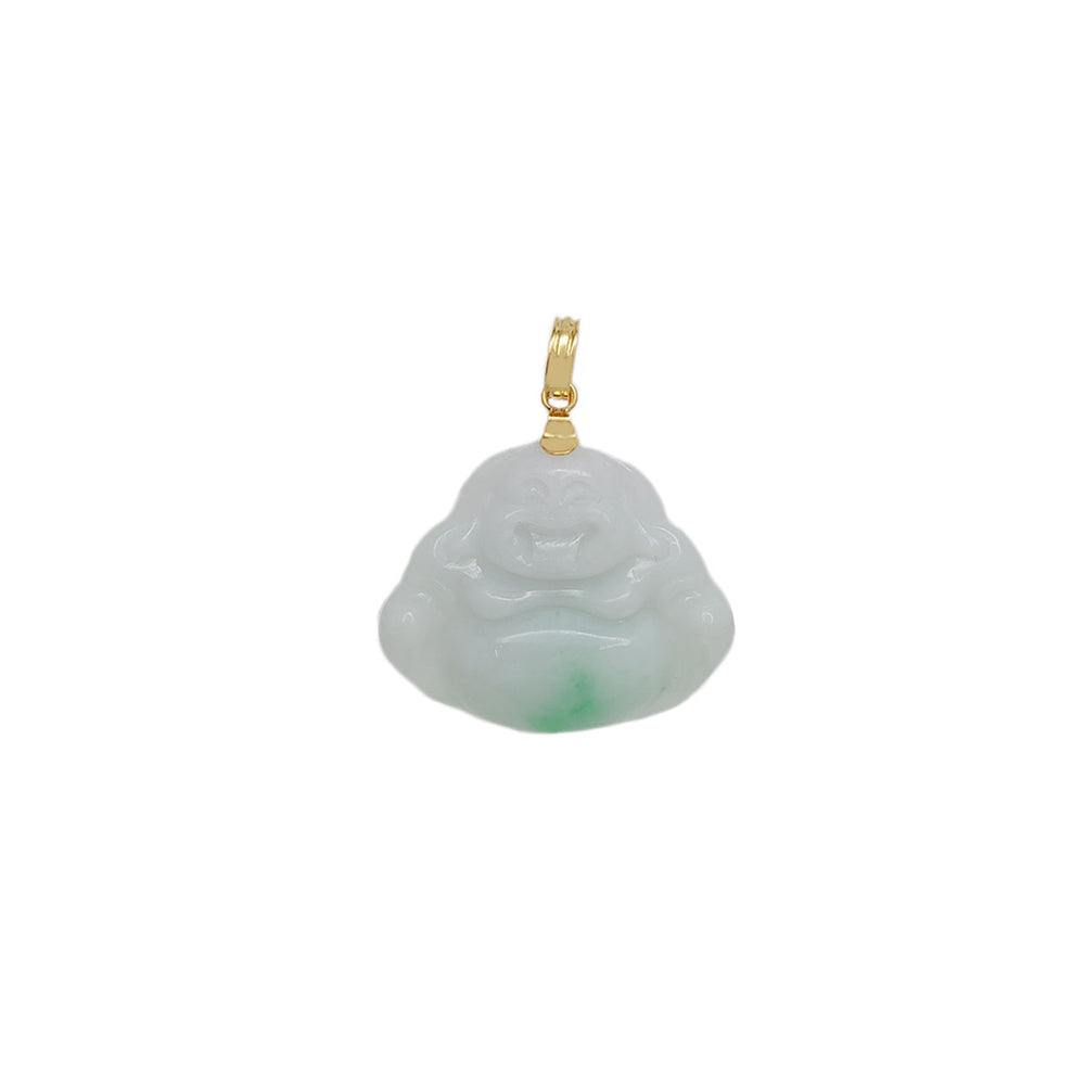 Jade Buddha Pendant (14K)