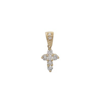 [0.64cts] Diamond Miniature Cross Pendant (14K)