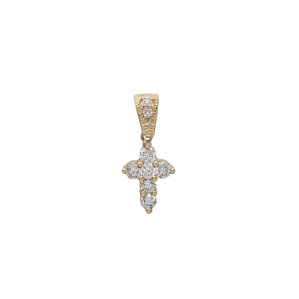 [0.64cts] Diamond Miniature Cross Pendant (14K)