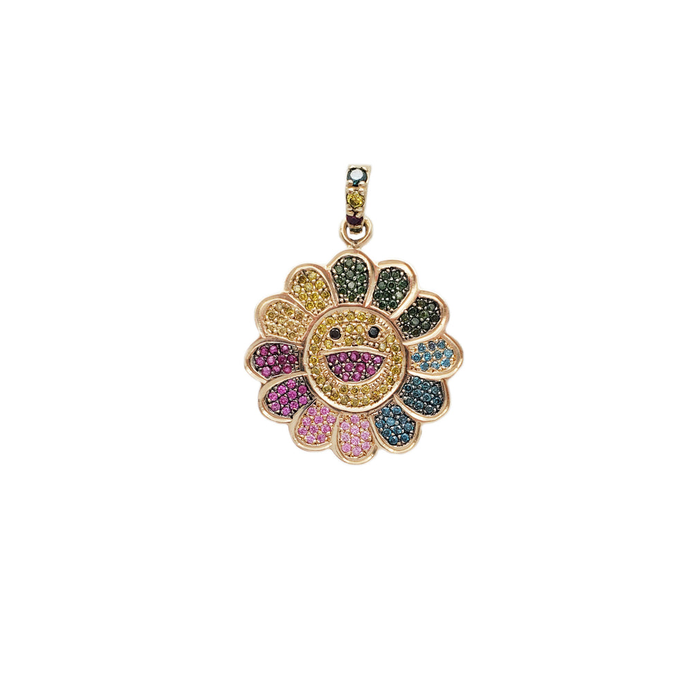Diamond Murakami Flower Pendant (14K)