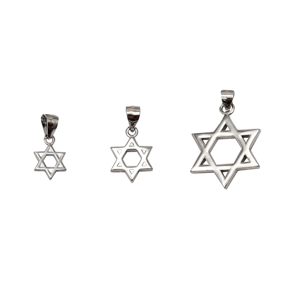 Plain Star of David Pendant (Silver)