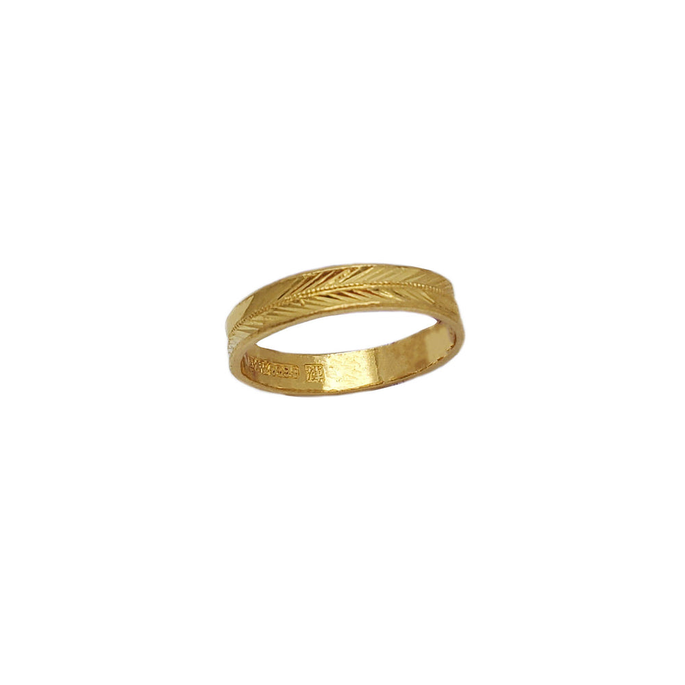 Diamond-Cut Band Ring (24K)